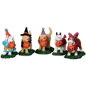 Lemax Spooky Town Trick Or Treating Honden Set van 5 # 52301
