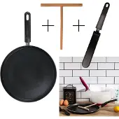 WDMT Zwarte pannenkoekenpan ø 28 cm zwart