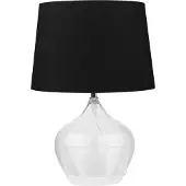 Beliani OSUM - Tafellamp - Zwart - Glas