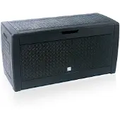 Prosperplast Opbergbox tuin 310 L (Vlechtwerk, 1190x480x600, Antraciet)
