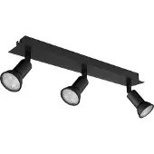 Globo 57998-3, Zwart, Metaal, IP20, Klasse I, GU10, LED