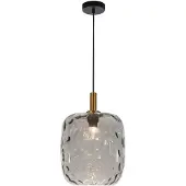 Fantasia OKIRU Pendel E27 Zwart + as grijs glas Ø275mm