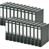 Leitz ordner 1050, A4, rugbreedte 52 mm, 20 stuks, zwart