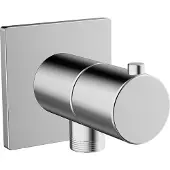 Hansa hansadesigno new wandaansluitbocht m. Stopkraan 1/2" chroom