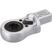 Hazet Insteek-ratel-ringsleutel 6606D-16 · 14 x 18 mm insteekvierkant massief · Buitentwaalfkant profiel · SW 16 mm