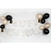 Amscan Decoratieset Ballon Slinger "Happy New Year" 30-delig