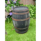 Barrelatelier Decoratief Wijnvat – 100 Liter – Oud Gemaakt Kastanjehout – 50 x 78 cm – Voor Tuin, Terras, Meubel of Evenement - Houten Ton