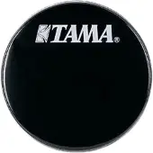 Tama basDrum Frontvel BK22BMWS, 22", zwart, Logo - Bass drumvel