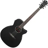 Ibanez AEG7MH Weathered Black Open Pore