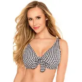 Vivisence bikinibh dames 3203 badmode zachte cups gestreept, geruit, 80d