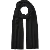 Falke Scarf Half-Cardigan Merino sneldrogend warm wol wintersjaal unisex zwart - maat ONESIZE