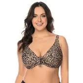Vivisence dames bikinibh 3203 badmode zachte cups gestreept, beige-zwart, 90f