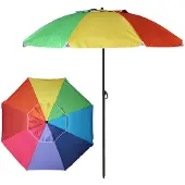 Bigbuy 22/25 Mm Orientable Oxford Aluminium Parasol 180 Cm Veelkleurig