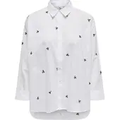 ONLY Blouse 'ONLNEW LINA GRACE' zwart / wit