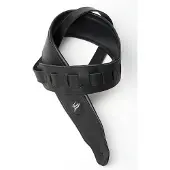 Fame Gitarrengurt 653 black Leather - Basgitaarband