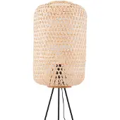LUCANDE Vloerlampe , Jorick, Hout, Woonkamer, Bamboe, Landhuis / Rustiek