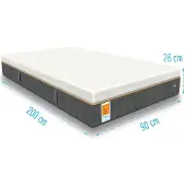 Droommatras Matras ESLA Vitaal Gelfoam Pocketvering 90x200 dikte 26 cm