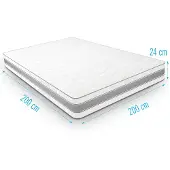 Droommatras Koudschuimmatras INTENSOR 200x200 dikte 24 cm