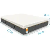 Droommatras Matras ESLA Vitaal Gelfoam Pocketvering 160x210 dikte 26 cm