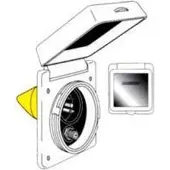 Marinco Polycarbonate Socket Tel-tv Wit