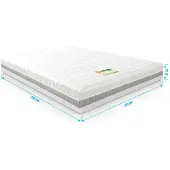 Droommatras Matras traagschuim NASA-Bamboo op micro pocketveren 120x200 dikte 24 cm