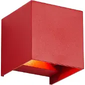 QAZQA Moderne buiten wandlamp donkerrood incl. LED IP54 - Edwin