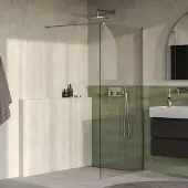 Brauer Oblivion inloopdouche helder glas 90cm RVS geborsteld PVD