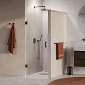 Brauer Void profielloze nisdeur 80cm gunmetal geborsteld PVD