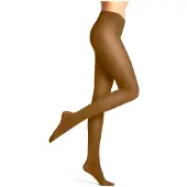 Falke Pure Matt eenkleurig materiaal ondoorzichtig 50 DEN panty dames geel - maat S