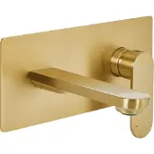 Beliani CHUNGARA - Wandgemonteerde mengkraan - Goud - Messing