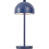 QAZQA Tafellamp blauw incl. LED IP54 oplaadbaar met laadstation - Squirrel