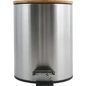 Spirella Pedaalemmer 3L - ADONIS - Prullenbak Badkamer - Bamboo - Grijs