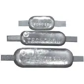 Tecnoseal Zink anode met RVS strip 0,6kg (TEN00300)