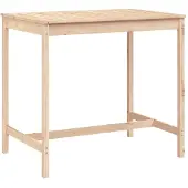 vidaXL Tuintafel 121x82,5x110 cm massief grenenhout
