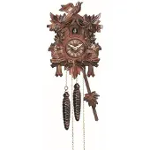 Engstler - 622_Q - Koekoeksklok - Kwarts - Notenhout - 22 cm