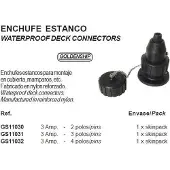 Goldenship Nylon 3 Pins Waterproof Deck Connector Zwart 3A