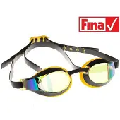 Madwave X-look Rainbow Mirror Swimming Goggles Geel,Zwart