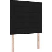 vidaXL - Boxspring - bed - met - matras - met - LED - Zwart - 120 - x - 190 - cm - Stof