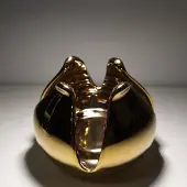Countryfield Waxinelichth. Lotus M goud