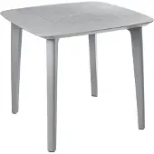 Beliani SORICO - Tuintafel - Lichtgrijs - Synthetisch materiaal