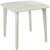 Beliani SORICO - Tuintafel - Lichtbeige - Synthetisch materiaal