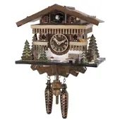 Engstler - 461_Q - Koekoeksklok - Kwarts - Notenhout - 22 cm
