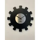 Mosa CLOCK Wandklok BLACK & SILVER SUN XL Modern Industrieel Design