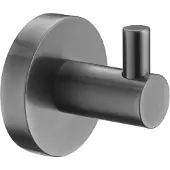 Ben Rundo handdoekhaakje Ø 5,3x5,1cm geborsteld zwart
