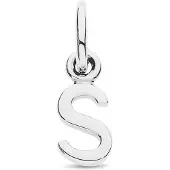 The Jewelry Collection Zilver Gerhodineerde Hanger letter S 1333759