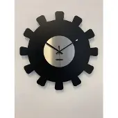 Mosa CLOCK Wandklok BLACK & SILVER SUN XL Modern Industrieel Design
