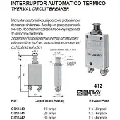 E-t-a Gs11442 Push Botton Goud 30A
