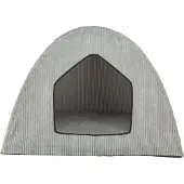 Trixie hondenmand tent jonna vital ribstof lichtgrijs 75x55x55 cm