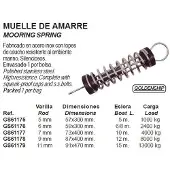 Goldenship Rubber Mooring Spring Zilver 6 mm