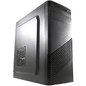 LC-Power Classic 7037B - Tour - ATX - pas d'alimentation - noir, Noir aluminium brossé - USB/Audio